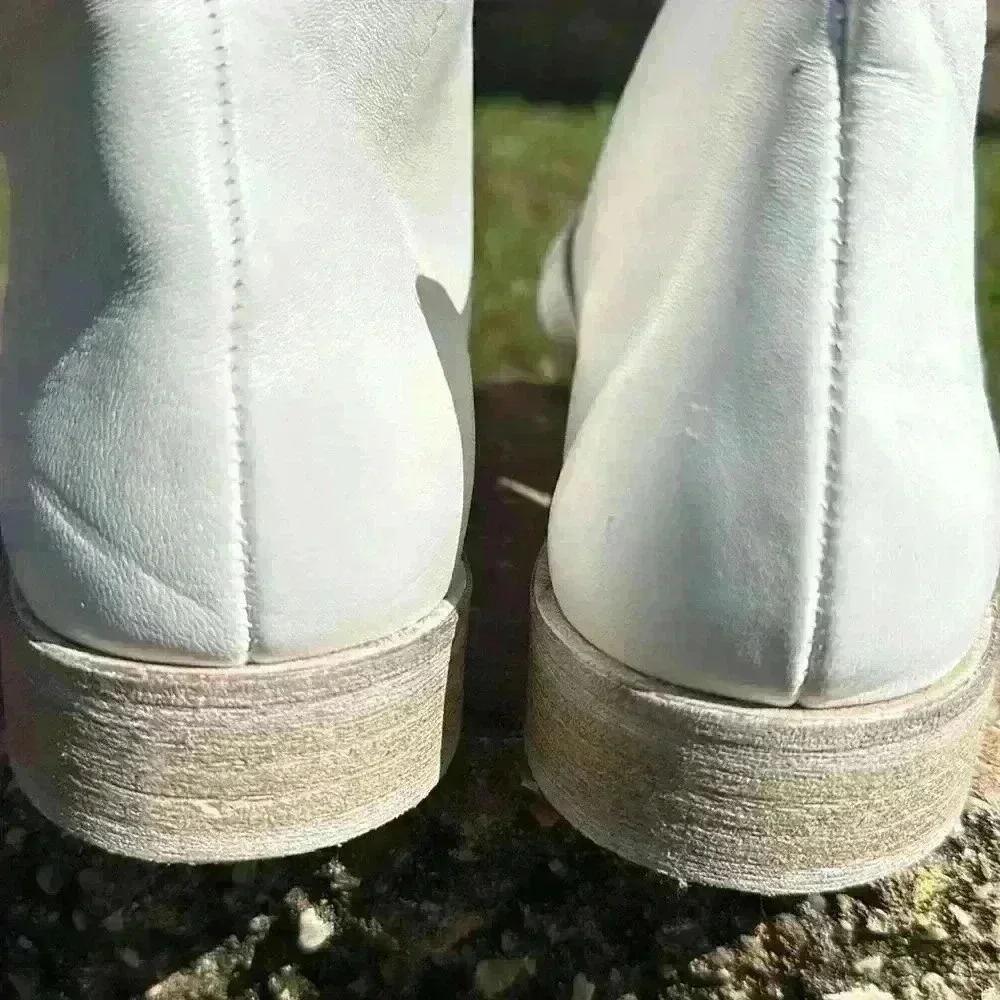 NWOT FREE PEOPLE women’s Sun Valley open toe stacked heel white Sandal sz EU 40 - Picture 9 of 12